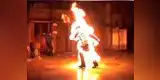 Hombre se prende fuego el día de su boda [VIDEO]