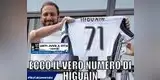Muestran carteles con el número 71 contra Gonzalo Higuaín