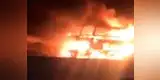 Bus con pasajeros se incendia al salir de Trujillo [VIDEO]