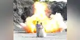 YouTube: pareja japonesa celebra su matrimonio con una sesión de fotos 'explosiva' [VIDEO]