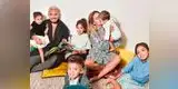 Juan Vargas posa junta a su familia en divertida sesión fotográfica [VIDEO]