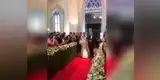 Facebook: novia ingresa despampanante al altar, pero invitada arruina el bello momento [VIDEO]