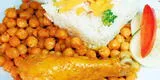 Pollo mechado con garbanzo