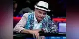 Anciano ganó 2.5 millones de dólares en el Mundial de póker y da lección de vida a los periodistas
