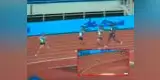 YouTube: Atleta no escucha la señal de una salida en falso y sigue corriendo solo [VIDEO]