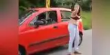 YouTube: mujer que manejaba en brasier arma escándalo en plena carretera [VIDEO]