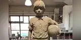 Diego Maradona tendrá su estatua cuando era niño [VIDEO y FOTOS]