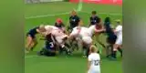 Joven quedó en ropa interior luego que intentaran taclearla en el Mundial de Rugby Femenino [VIDEO]