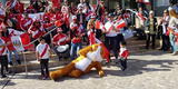 Perú vs. Nueva Zelanda: Hinchada peruana realizó banderazo en Australia [VIDEOS+FOTOS)