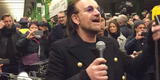 U2 pasó la gorra en metro de Berlín [VIDEO]