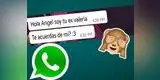 WhatsApp: Su ex pareja le preguntó si aún se acordaba de ella y él le respondió con una cruel verdad [FOTOS]
