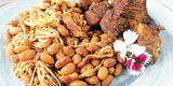 Receta Popular: Frijol huasca con chicharrones