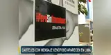Rechazan a venezolanos con varios carteles de xenofobia en Lima [VIDEO]