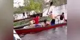 YouTube: Hombres se pelean dentro de un bote y la escena es comparada con una película de 'piratas' [VIDEO]