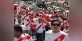 Rusia 2018: Hinchas peruanos toman Moscú y realizan emotivo banderazo [VIDEO]