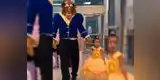 YouTube: Papá sorprende a su hija vestido como 'La bella y la bestia' en el día de su cumpleaños [VIDEO]