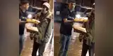 YouTube: hombre ofrece comida a indigente, pero luego se la tira en la cara [VIDEO]
