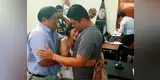 Piura: foto de policía despidiéndose de sus padres antes de quedar preso conmueve al país