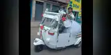 Facebook: recién casados reemplazan limusina por mototaxi y son aplaudidos [FOTO]