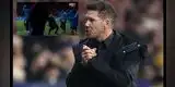 Atlético Madrid vs Juventus: Diego Simeone y su gesto obsceno tras gol de Gímenez