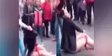 YouTube: mujer golpea y desviste a la amante de su esposo en plena vía pública [VIDEO]
