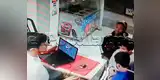 Delincuentes extranjeros asaltan tienda de cómputo en Los Olivos [VIDEO]