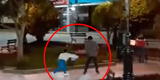 Cajamarca: encuentra a su pareja bebiendo con sus amigos y lo agarra a correazos [VIDEO]