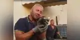 Bombero rompe en llanto tras salvar la vida de gatitos recién nacidos [VIDEO]