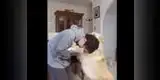 Perro abraza y calma a su dueña con autismo [VIDEO]