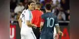 Lionel Messi y Edinson Cavani se dijeron de todo en amistoso entre Argentina y Uruguay