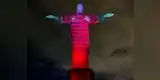 Cristo Redentor en Río de Janeiro luce colores del Flamengo