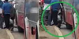 Transportistas informales pinchan llantas de bus del Corredor Rojo [VIDEO]