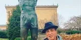 Sylvester Stallone sorprendió a todos sus fans con su visita a la estatua de Rocky Balboa en Filadelfia [VIDEO]