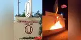 ¿Quién quemó el escudo de Universitario de Deportes en Campo Mar? [VIDEO]