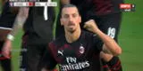 Zlatan Ibrahimović anotó su primer gol tras retornar al Milan [VIDEO]