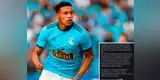 Fernando Pacheco y su conmovedor mensaje tras despedirse de Sporting Cristal para jugar en Fluminense [FOTO]
