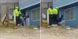 Desalmados policías son captados ahorcando brutalmente a un perro pitbull [VIDEO] 