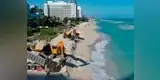 Gobierno de Estados Unidos vierte arena en Miami por playas erosionadas 