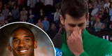 Novak Djokovic llora en plena arena al mencionar a Kobe Bryant [VIDEO]