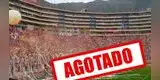 Universitario vs. Cerro Porteño: Se agotaron las entradas de una tribuna [FOTO]
