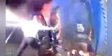 Policías salvan la vida de camionero antes de que su vehículo pesado explosione [VIDEO]