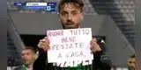 Jugador de la Serie A marcó gol y celebró con un mensaje sobre el coronavirus