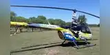 Cuarentena: Hombre visita a una familia en su helicóptero privado y es detenido por la policía