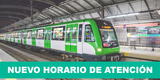 Línea 1 del Metro de Lima modifica sus horarios por el aislamiento obligatorio