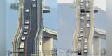 Impactante puente en Japón causa asombro por su parecido con una montaña rusa [VIDEO]