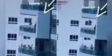 Padre diseña un columpio para su hija en el balcón de su casa ubicado en el sexto piso [VIDEO]