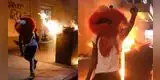 “Elmo en llamas” aparece en las protestas por George Floyd y foto se vuelve viral [FOTOS]