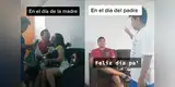 TikTok: Familia recrea divertida diferencia entre celebrar el Día del Padre con el Día de la Madre