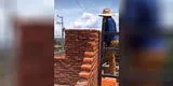 Albañiles construyen un cuarto y se olvidan de dejar espacio para la puerta [VIDEO]