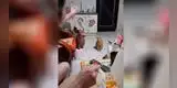 El truco de una mujer para que pueda disfrutar de su comida sin que sus mascotas la acechen [VIDEO]